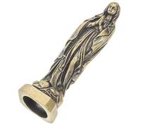 INOOMP Statue Miniature Vierge Laiton Rétro Sculpture Décorative Religieuse Compacte Figurine Délicate pour Intérieur Paisible