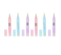 INOOMP Stylo Correcteur D'ongles en Plastique 6pcs pour Manucure Facile à Transporter et Nettoyage Précis du Vernis, pour Nail Art et Retouches