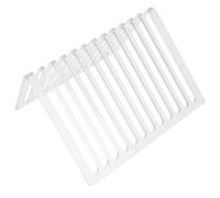 INOOMP Support à CD de Bureau en Acrylique Triangulaire Stable 12 Compartiments, Organise Vinyles et Livres pour Maison ou École