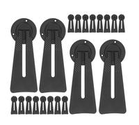 INOOMP Support de Cadre Photo Paysage en Plastique Noir, Pied Stable Réglable, Lot de 20 Chevalets Arrière pour Exposition de Photos et Œuvres d'art