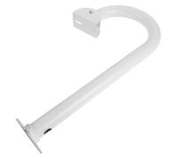 INOOMP Support de Caméra de Surveillance Longueur 50cm en Alliage D'aluminium Blanc Fixation en U, Angle de Vue Réglable, Installation Polyvalente pour Plafond et Extérieur