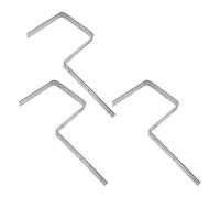 INOOMP Support de Fixation de Gouttière Métallique Robuste Argenté en Fer, Style Caché, 3 Pièces, Résistant aux Intempéries pour Murs Extérieurs et Bâtiments Résidentiels