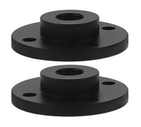 INOOMP Support de Microphone Bride Murale Filetée en Alliage D'aluminium 2pcs Design Multifonctionnel pour Installation Bureau ou Mur, Compatible Divers Micros