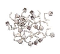 INOOMP Support de Plaquettes de Nez Renfort Stable et Élastique 10 Paires en Acier Inoxydable Argenté Finition Lisse pour Lunettes pour Porteurs de Lunettes