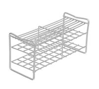 INOOMP Support de Tubes à Essai en Acier Inoxydable 40 Emplacements, Structure Stable et Surface Lisse, pour Laboratoire et Équipement de Chimie