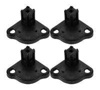 INOOMP Support Inférieur D'auvent de Camping-Car 4pcs en PP Pied Automatique, Accessoires Polyvalents pour Tente de Camping Extérieur Noir