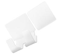 INOOMP Support Mural pour Enroulement de Câble Utilisation Pratique en Acrylique Blanc Rainures ou Salle de Bain pour Téléphone pour Rangement Smartphone