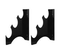 INOOMP Support Mural pour Sabres Laser en Acrylique Transparent, Lot de 2 Supports Muraux Petits pour Épée et Sabre, Compatible Collection D’arts Martiaux, Décoration Bureau, Chambre