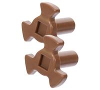 INOOMP Support Plateau Tournant en Y pour Micro-ondes, Coupleur Moteur Résistant en Plastique 2 Pièces, Accessoire de Remplacement pour Assiette Rotative de Four à Micro-ondes, Pièces