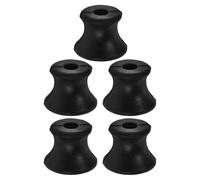 INOOMP Support pour Fourchette de Réglage en Caoutchouc Noir 5pcs, Améliore la Résonance Sonore, Antidérapant, pour Séances de Contemplation et Yoga