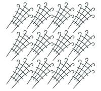 INOOMP Support pour Plantes Grimpantes en Plastique Vert Léger et Résistant Vent, Lot de 12 Pièces pour Tomates et Variétés Grimpantes en Intérieur Rebords de Fenêtre