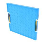 INOOMP Tableau d'affichage des étudiants Jouets rétro Les Cours de mathématiques sont indispensables géoplans pour Enfants Panneau perforé Panneau Mural Blocs de Chiffres Plastique Bleu
