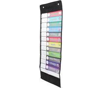 INOOMP Tableau de Poche Agenda Mural Compartiments Oxford Transparent Organiseur Suspendu Polyvalent pour Planning Quotidien Pochette de Rangement Mural Décoratif avec Accessoires