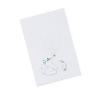 INOOMP Tableau de Signature Peinture D'empreintes 40x60cm Ballon Éléphant et Lapin en Tissu Peinture D'empreintes pour Anniversaire et Shower pour Souvenirs