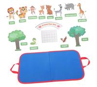 INOOMP Tableau Feutre Éducatif pour Garçon Fille avec Décor Animaux et Plantes Planche Histoires Feutre pour Créativité et Apprentissage Pédagogique Léger pour Maternelle