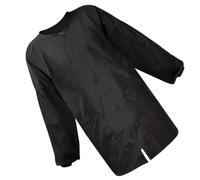 INOOMP Tablier Coiffure Imperméable Noir en Polyester, Protège-vêtements Anti-taches pour Salon de Coiffure et Barbier, avec Poches Pratiques, Léger et Adapté la Coupe et Teinture