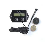 INOOMP Tachymètre Numérique de Moto avec Compteur Horaire, Affichage Lcd Précis, Batterie Remplaçable, Boîtier Abs Noir, Résolution 0.1hrs et 10rpms, pour Moteur à Allumage par Étincelle