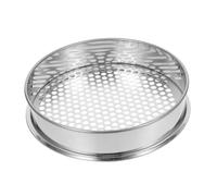 INOOMP Tamis Acier Bien Compost Sol Sable Jardinage Filtrer Petit Engrener Plaque De Poinçonnage Galvanisée
