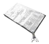 INOOMP Tapis Isolant en Aluminium Pliable Argenté pour Camping et Plage | Feuille Aluminium, Isolation Thermique et Protection L’humidité, Usage Extérieur, Format Léger