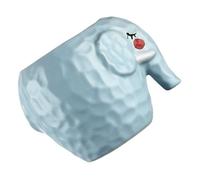 INOOMP Tasse à Cocktail en Céramique Créative Motif Éléphant, Petite Taille, Couleur Blanche, pour Bar et Maison, Mug Original pour Boissons Alcoolisées et Non Alcoolisées