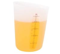 INOOMP Tasse à Mesurer Silicone Semi-transparente Doseur Cuisine Flexible avec Double Échelle Graduée pour Cuisson et Pâtisserie