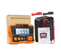 INOOMP Testeur Isolement Numérique Rétroéclairé LCD Mégohmmètre Électronique Portable Appareil de Mesure Électrique Fiable pour Résistance Isolation Haute Sécurité et Précision