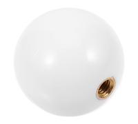 INOOMP Tête de Joystick Arcade 35mm en Plastique Blanc, Boule de Jeu Remplaçable, Accessoire Console Compatible Jeux, Course et Simulation, Fournitures de Jeu pour Loisirs et Arcade