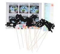 INOOMP Théâtre De Marionnettes pour Enfants Ensemble Multifonctionnel De Jeu D'Ombres Chinoises Outils Pédagogiques Préscolaire pour Apprentissage Interactif Et Spectacles Créatifs 7.50X5.10X1.50Cm