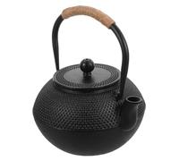 INOOMP Théière en Fonte Japonaise avec Infuseur en Acier Inoxydable et Couvercle, Capacité 1200ml, Design Simple, pour Décor de Table et Réunions