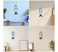 INOOMP Thermomètre mural : indicateur de température mural en forme d'arête de poisson pour décoration intérieure et extérieure, jardin, bureau