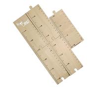 INOOMP Toise Murale Adhésive En Bois Pour Garçon Et Filles Tableau De Croissance 60-210 Cm Règle De Hauteur Décor Chambre Garçon Et Filles Multi-segments Rangement Compact