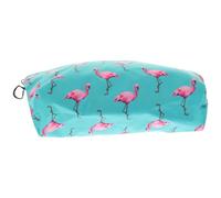 INOOMP Trousse de Maquillage et Compact en Polyester Portable Flamant Rose Design Mode Grosse Capacité pour Voyage et Activités en Plein Air