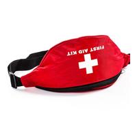 INOOMP Trousse de Secours Étanche Banane de Poche Compacte Rouge Ceinture Réglable pour Activités de Plein Air, Kayak, Voile et Randonnée, Rangement Pratique pour Matériel D'urgence