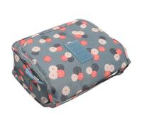 INOOMP Trousse de Toilette Suspendue Capacité Spacieuse Sac de Voyage pour Produits de Soin Organisateur Portable avec Crochet Pochette Cosmétique Pliable et Pratique pour Week-End et