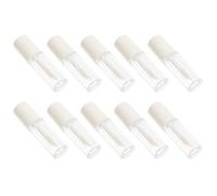 INOOMP Tubes de Rouge à Lèvres Vides 10 Pièces 1,2 Ml Bouchons Blancs, Mini-Conteneurs Pratiques pour Maquillage et Échantillons à Emporter