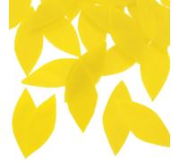 INOOMP Tuiles de Mosaïque en Verre Jaune 50 G, Morceaux Feuilles 1,5 X 3,8 Cm, Carrelage Moyen pour Loisirs Créatifs Diy, Décoration Artisanale de Vases, Miroirs et Murs