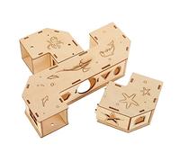 INOOMP Tunnel Bois pour Hamsters Jouet Pratique Labyrinthe pour Petits Animaux Accessoire De Jeu Sécurisé Et Amusant pour Rongeurs