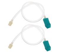 INOOMP Tuyau de Rallonge Transparent 40 Cm pour Pompe Manuelle à Ventouses 2 Pièces Tube de Connexion pour Ventouses Accessoires pour Massage à Domicile Tube de Pompe à Main