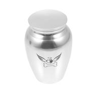 INOOMP Urne pour Animaux Acier Inoxydable Mini Cendrier Cœur Étanche Souvenir Cendres Chat Chien
