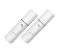 INOOMP Vaporisateur de Brume Visage 2pcs Blanc en Abs Contrôle de L'équilibre Eau-huile et Pénétration Profonde, pour Spa et Centre de Réception