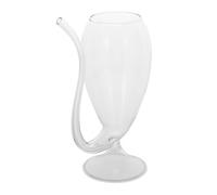 INOOMP Verre à Vin Rouge Créatif 170 Ml en Verre Transparent avec Pied Stable Gobelet Festif Polyvalent pour Cocktails, Mojitos et Soirées la Maison Restaurant