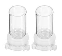 INOOMP Verre et Plastique Abreuvoir à Fourmis 10ml 2 Pièces, Usage | Design Professionnel, Facile à Utiliser, Résistance à L'usure Chocs, pour Fourmilière