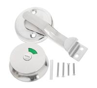 INOOMP Verrou de Porte à Intimité en Acier Inoxydable pour Toilettes Publiques, Indicateur D’occupation Visible, Loquet Robuste pour Cloison de Séparation, Accessoire de Salle de Bain