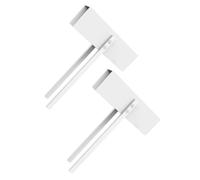 INOOMP Verrou de Sécurité pour Porte Pliante Double en Acier Inoxydable, Lot de 2, Serrure Portable à Double Volet pour Placard et Armoire, Protection Garçon et Filles, Usage Bureau