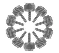 INOOMP Vis de blocage de l'étrier M1,6 x 5 mm 20 pièces - Vis moletées plates en métal - Boulons de fixation d'outils - Atelier de bricolage