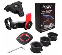 Inov Paris Support Téléphone Vélo Moto Fixation Compatible Quad Lock Guidon Ultra Résistante, Anti-Vibration, Rotation 360°, Système Sécurisé, Compatible iPhone Samsung