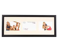 Inov8 Cadre photo multi vue Pour 3 photos paysage 15 x 10 cm Noir cendré Produit traditionnel britannique Lot de 2