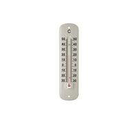 Thermomètre de jardin GENERIQUE Inovalley A420 Thermomètre Métal Verni Blanc 20 Cm