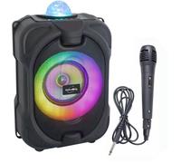 INOVALLEY DANCE CUBE 44 Enceinte lumineuse Bluetooth pour karaoké 30W - Micro fi