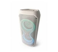 INOVALLEY Enceinte Bluetooth 400W Blanc LED RGB Karaoké TWS Radio FM Batterie KA-08